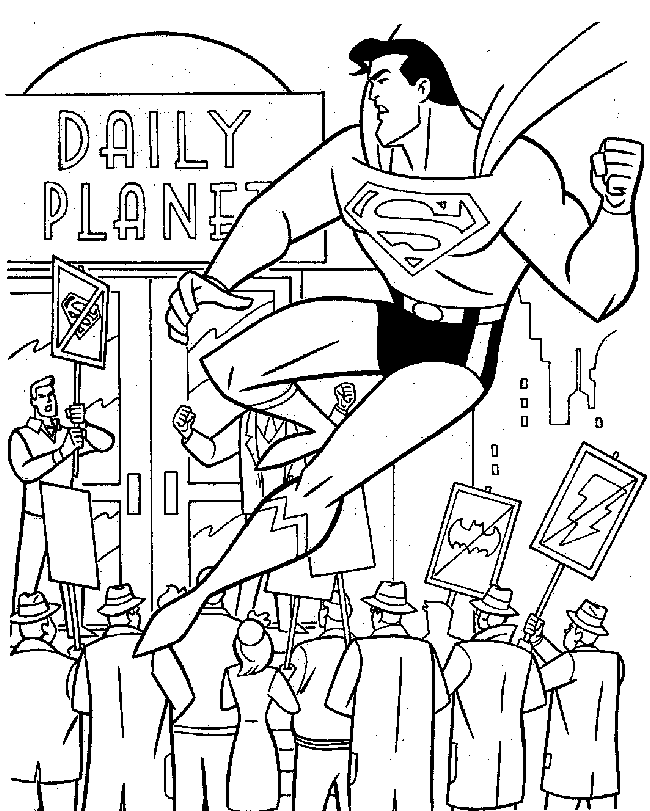 Desenho gratuito Superman #83706 da colecao Super-heróis e Supervilões para imprimir