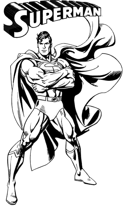 Desenho gratuito Superman #83781 da colecao Super-heróis e Supervilões para imprimir