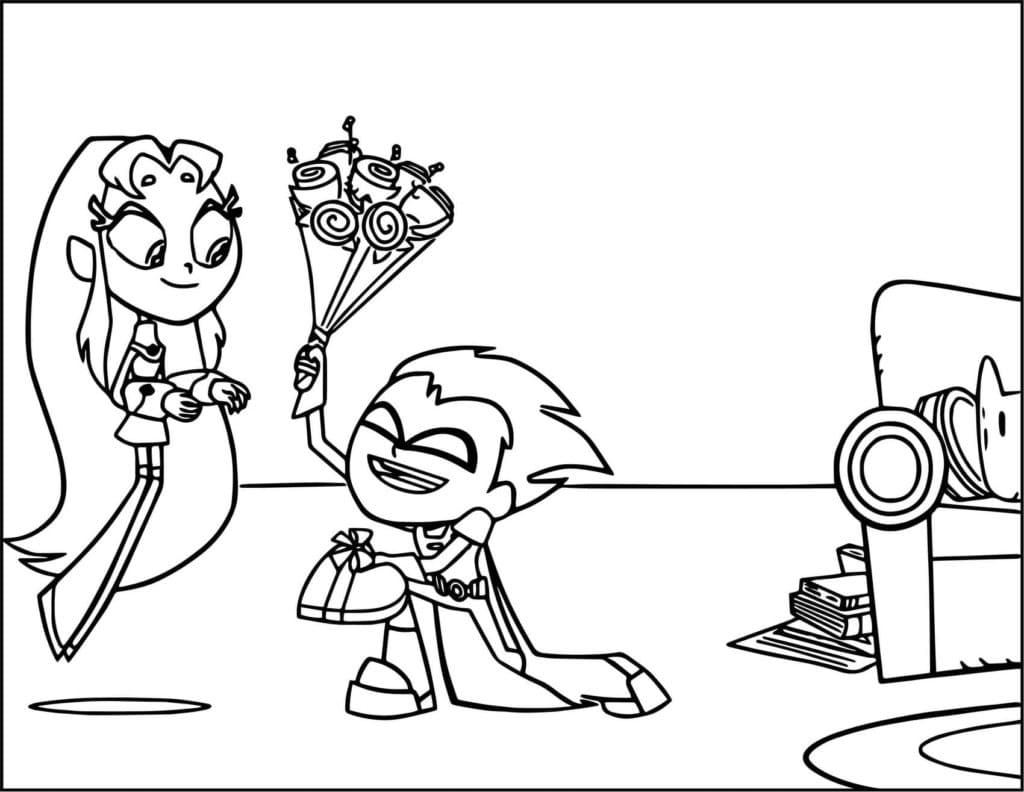 Desenho gratuito Teen Titans Go! #196409 da colecao Super-heróis e Supervilões para imprimir