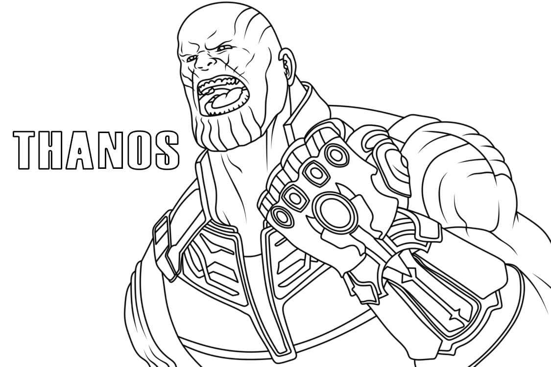 Desenho gratuito Thanos #206558 da colecao Super-heróis e Supervilões para imprimir