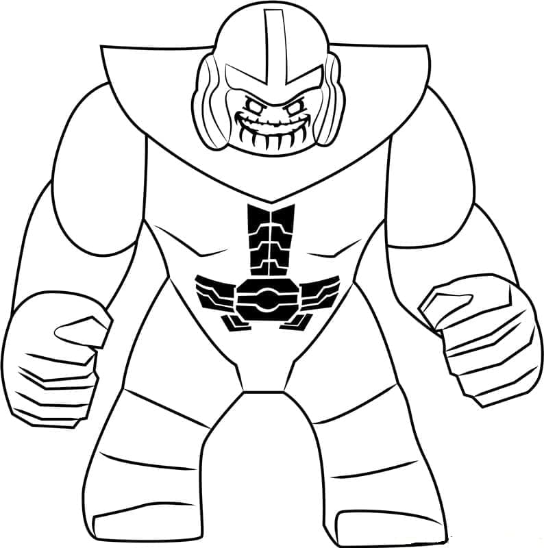 Desenho gratuito Thanos #206567 da colecao Super-heróis e Supervilões para imprimir