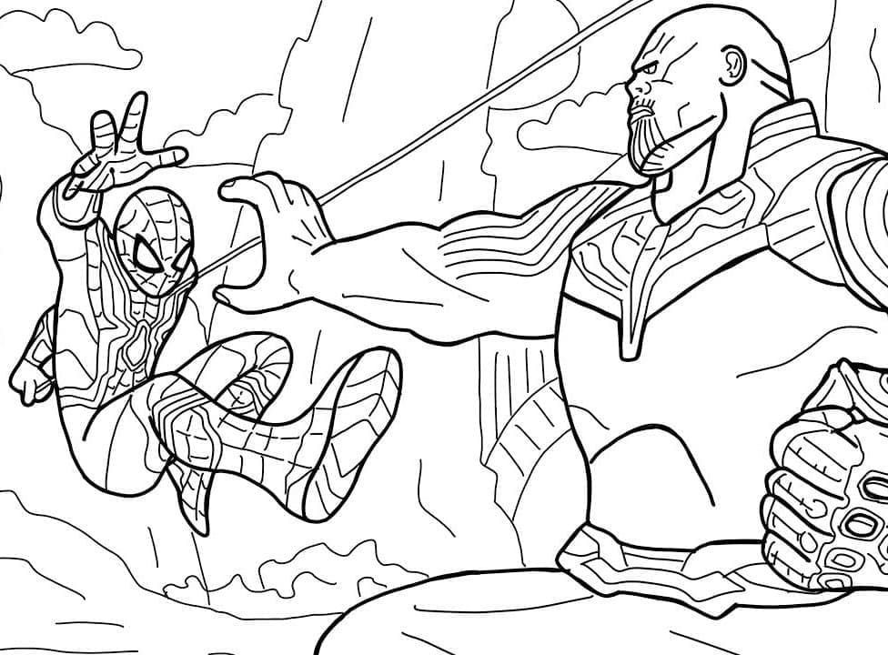 Desenho gratuito Thanos #206569 da colecao Super-heróis e Supervilões para imprimir
