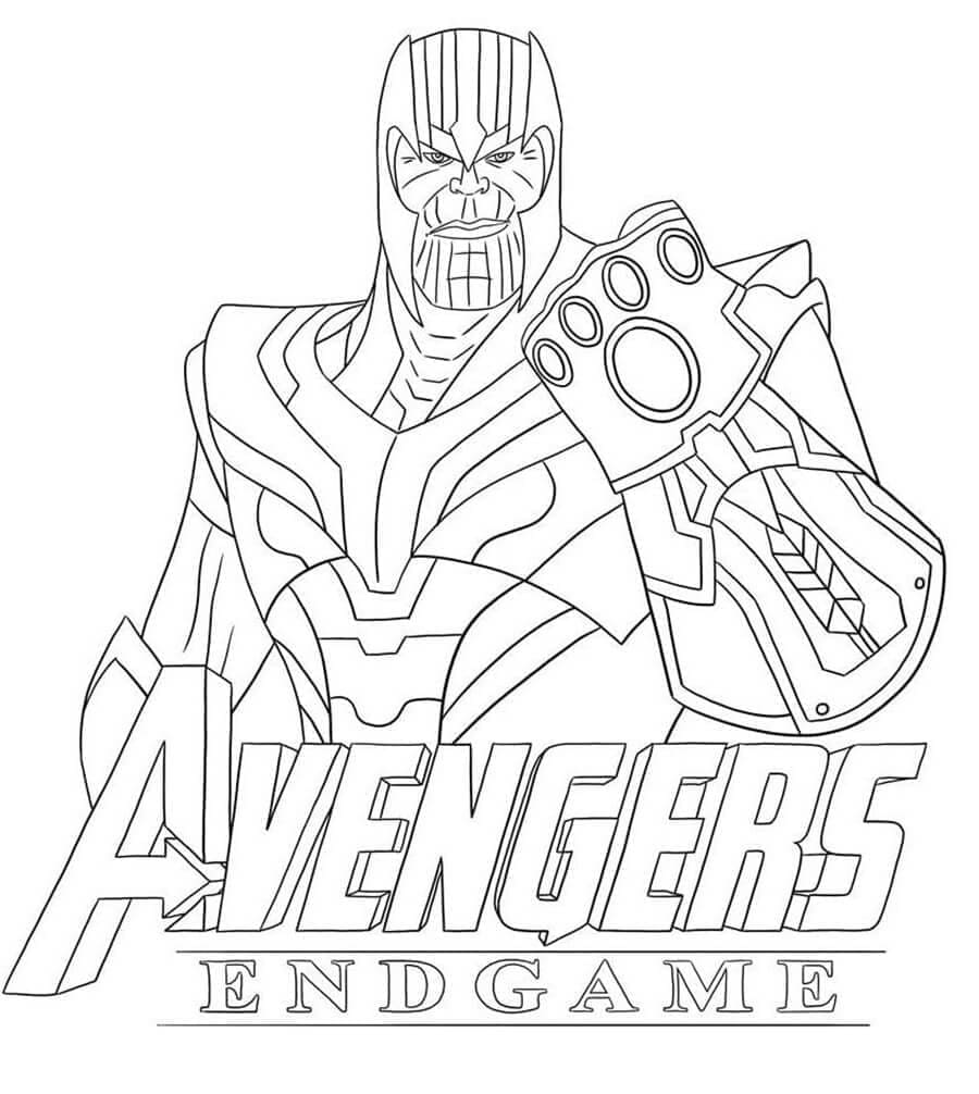 Desenho gratuito Thanos #206577 da colecao Super-heróis e Supervilões para imprimir