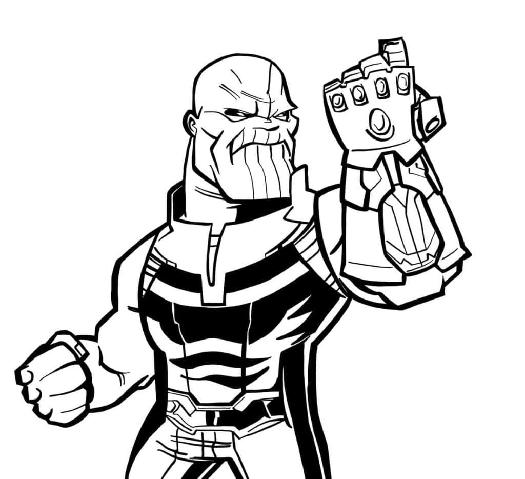 Desenho gratuito Thanos #206592 da colecao Super-heróis e Supervilões para imprimir