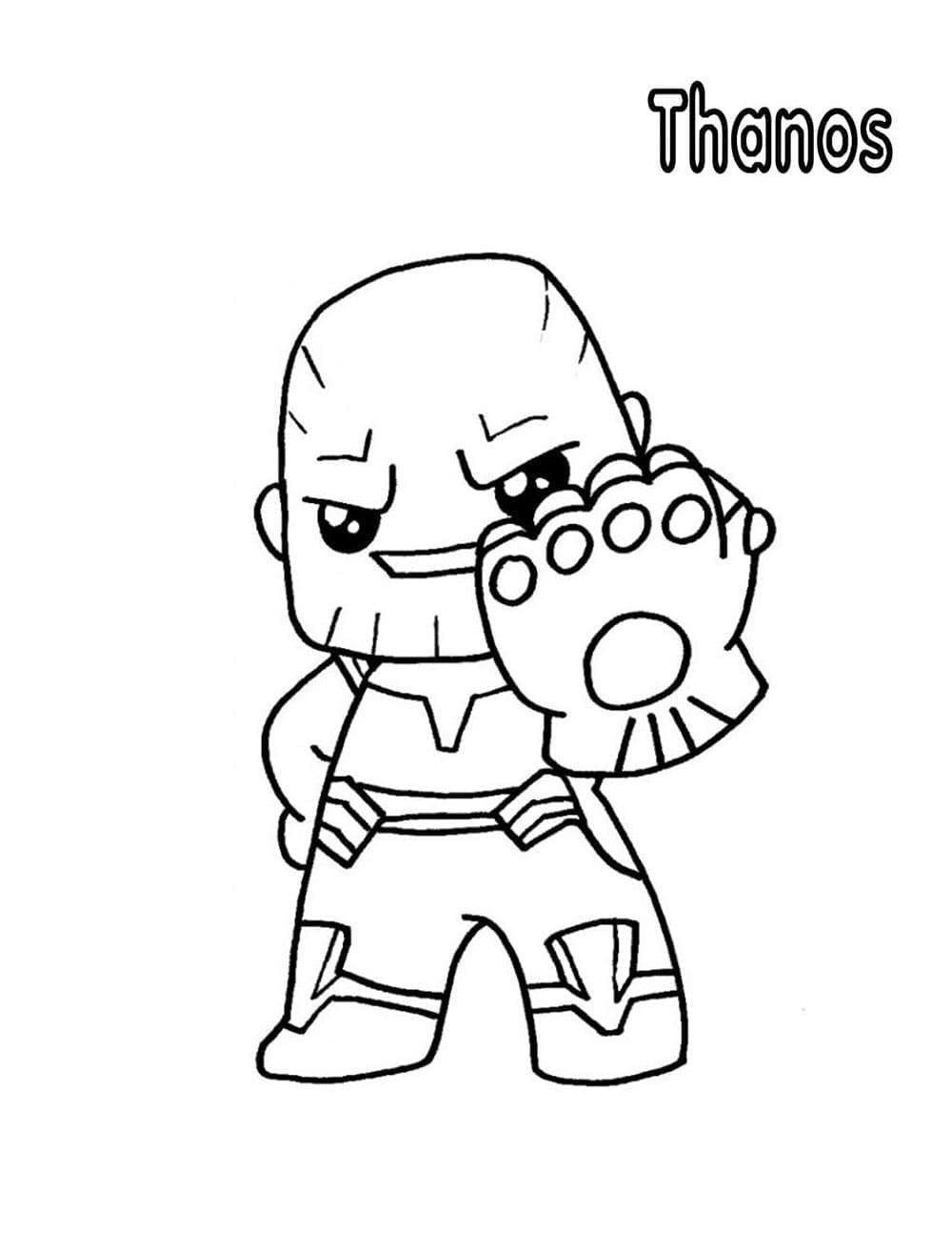Desenho gratuito Thanos #206597 da colecao Super-heróis e Supervilões para imprimir