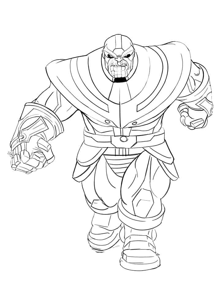 Desenho gratuito Thanos #206601 da colecao Super-heróis e Supervilões para imprimir