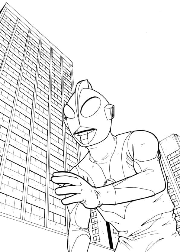 Desenho gratuito Ultraman #205669 da colecao Super-heróis e Supervilões para imprimir