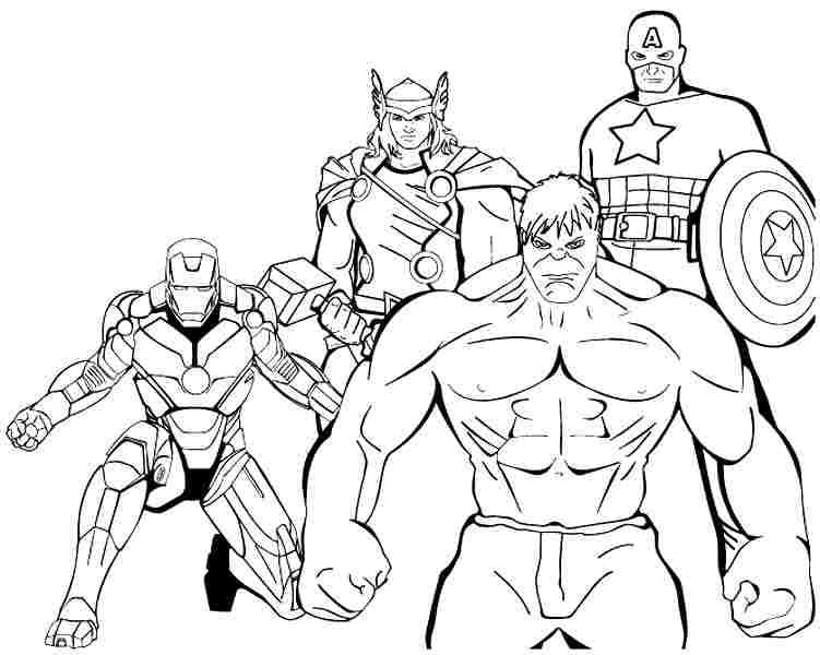 Desenho gratuito Vingadores #179206 da colecao Super-heróis e Supervilões para imprimir