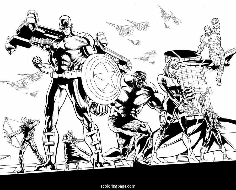 Desenho gratuito Vingadores #74076 da colecao Super-heróis e Supervilões para imprimir