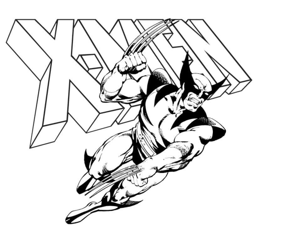 Desenho gratuito Wolverine #185632 da colecao Super-heróis e Supervilões para imprimir