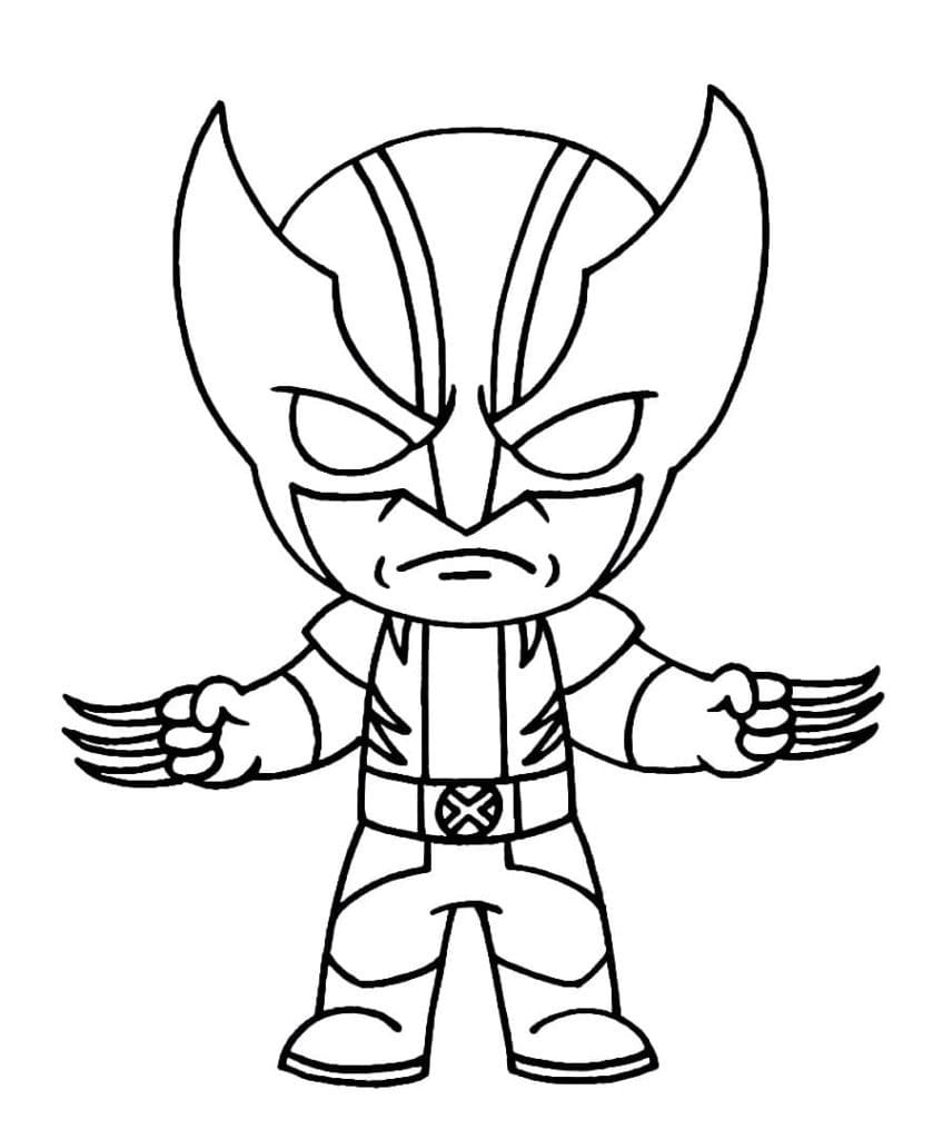 Desenho gratuito Wolverine #185635 da colecao Super-heróis e Supervilões para imprimir