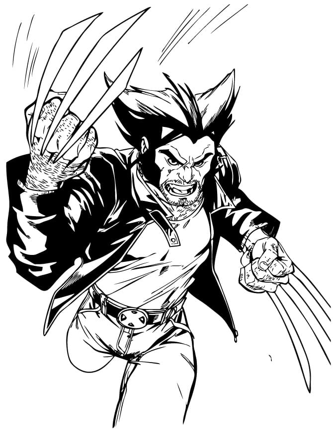 Desenho gratuito Wolverine #185656 da colecao Super-heróis e Supervilões para imprimir