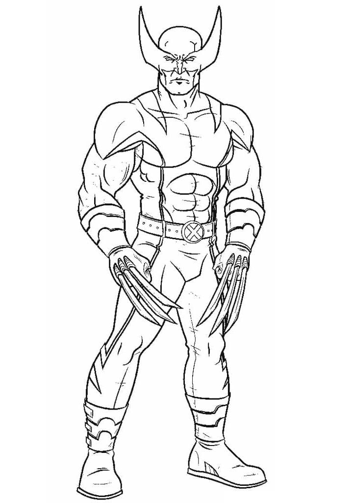 Desenho gratuito Wolverine #185658 da colecao Super-heróis e Supervilões para imprimir
