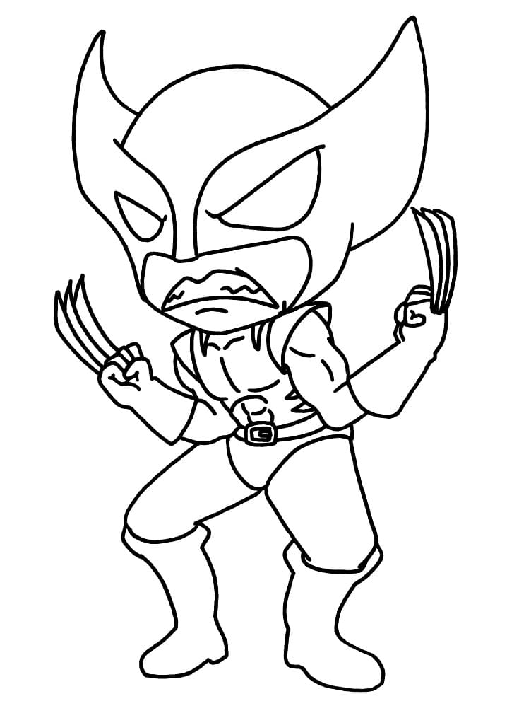 Desenho gratuito Wolverine #185661 da colecao Super-heróis e Supervilões para imprimir