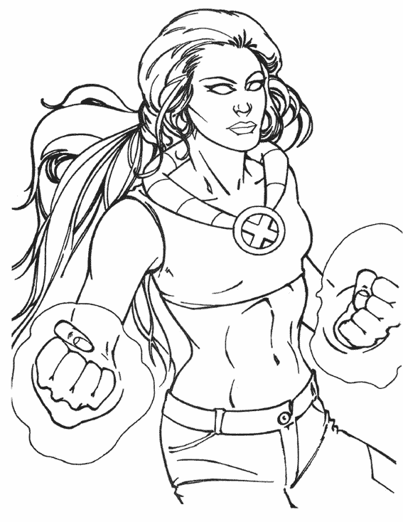 Desenho gratuito X-Men #74362 da colecao Super-heróis e Supervilões para imprimir