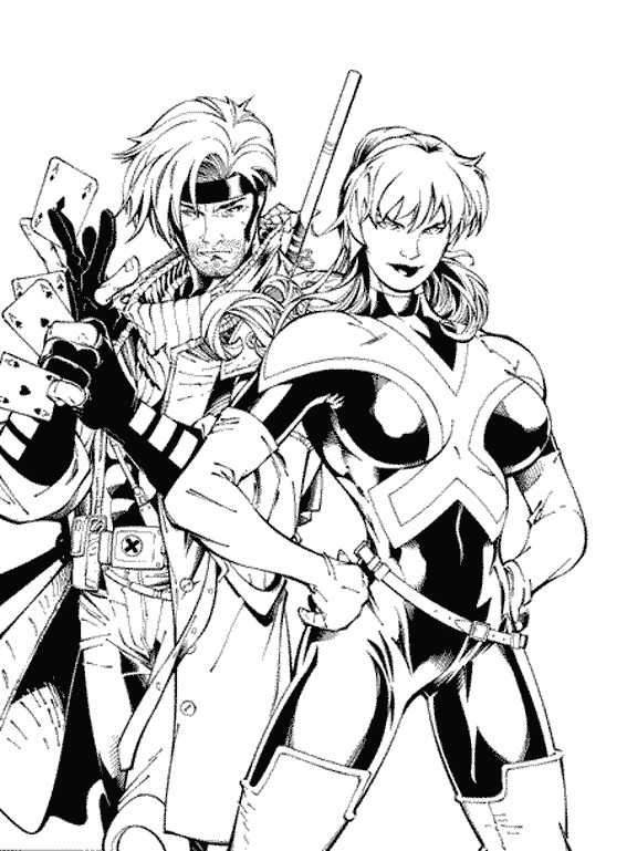 Desenho gratuito X-Men #74394 da colecao Super-heróis e Supervilões para imprimir