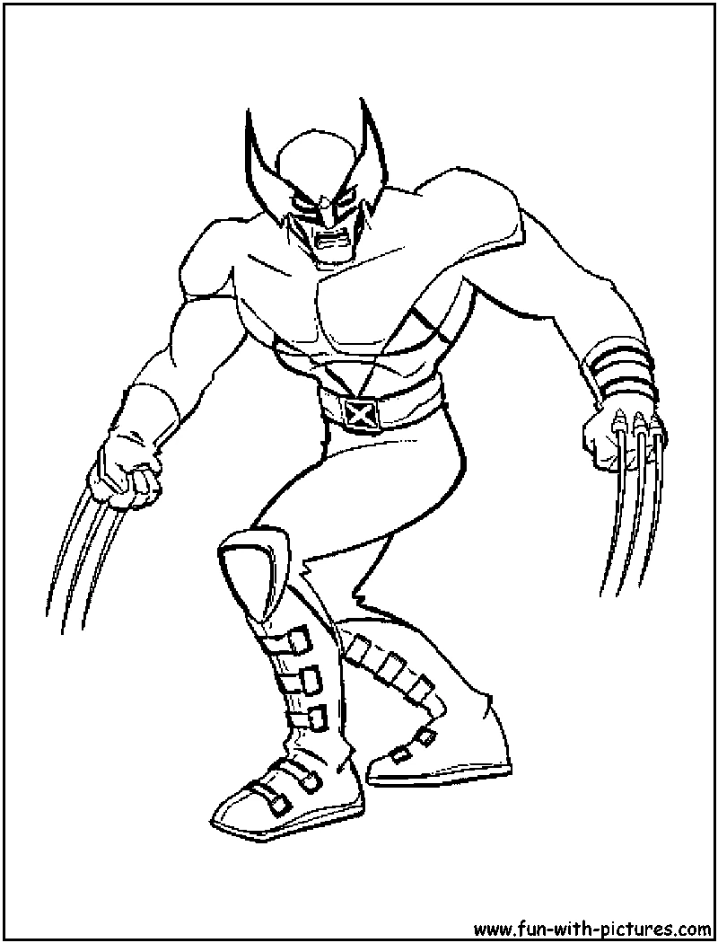 Desenho gratuito X-Men #74427 da colecao Super-heróis e Supervilões para imprimir