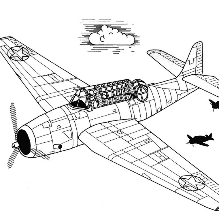 Página para colorir: aeronave militar (Transporte) #141037 - Páginas para Colorir Imprimíveis Gratuitamente