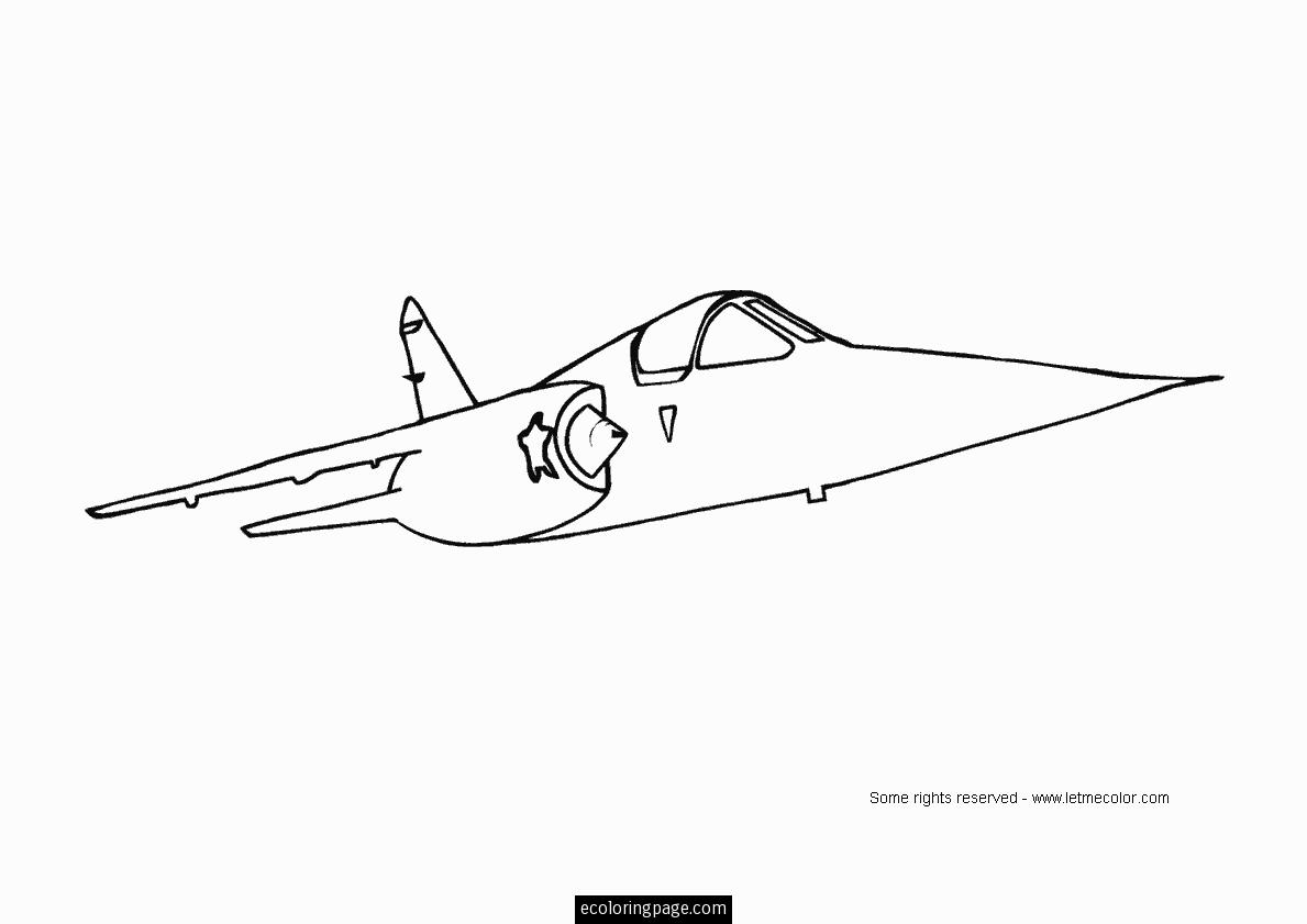 Página para colorir: aeronave militar (Transporte) #141091 - Páginas para Colorir Imprimíveis Gratuitamente