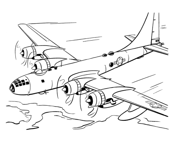 Página para colorir: aeronave militar (Transporte) #141118 - Páginas para Colorir Imprimíveis Gratuitamente