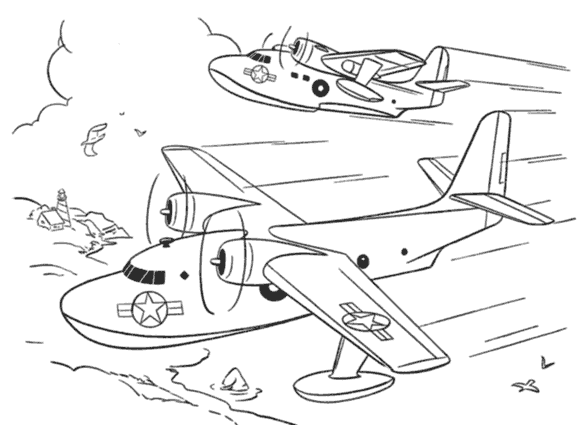 Página para colorir: aeronave militar (Transporte) #141128 - Páginas para Colorir Imprimíveis Gratuitamente