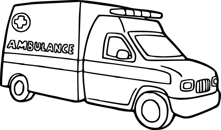 Página para colorir: Ambulância (Transporte) #136775 - Páginas para Colorir Imprimíveis Gratuitamente