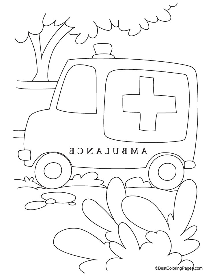 Página para colorir: Ambulância (Transporte) #136806 - Páginas para Colorir Imprimíveis Gratuitamente