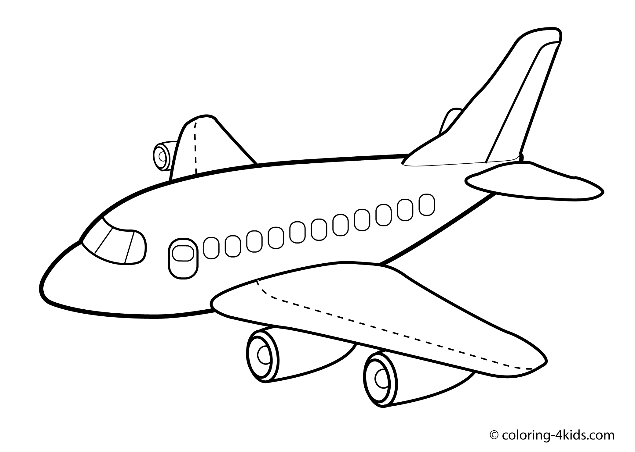Página para colorir: Avião (Transporte) #134798 - Páginas para Colorir Imprimíveis Gratuitamente
