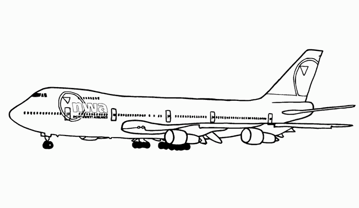 Página para colorir: Avião (Transporte) #134823 - Páginas para Colorir Imprimíveis Gratuitamente