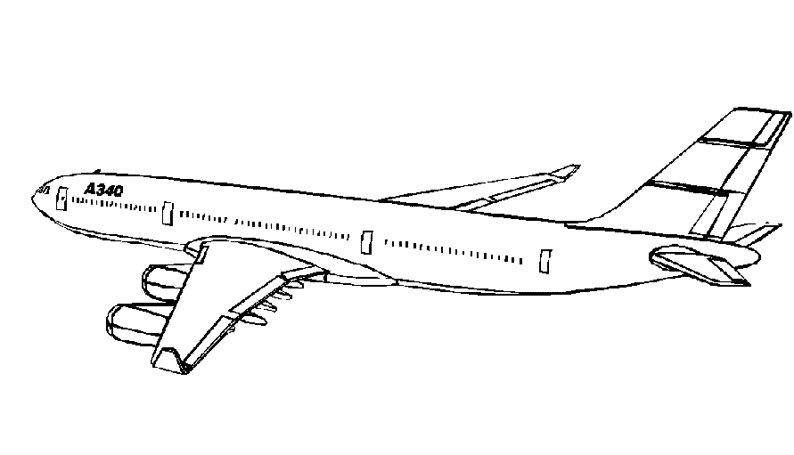 Página para colorir: Avião (Transporte) #134842 - Páginas para Colorir Imprimíveis Gratuitamente