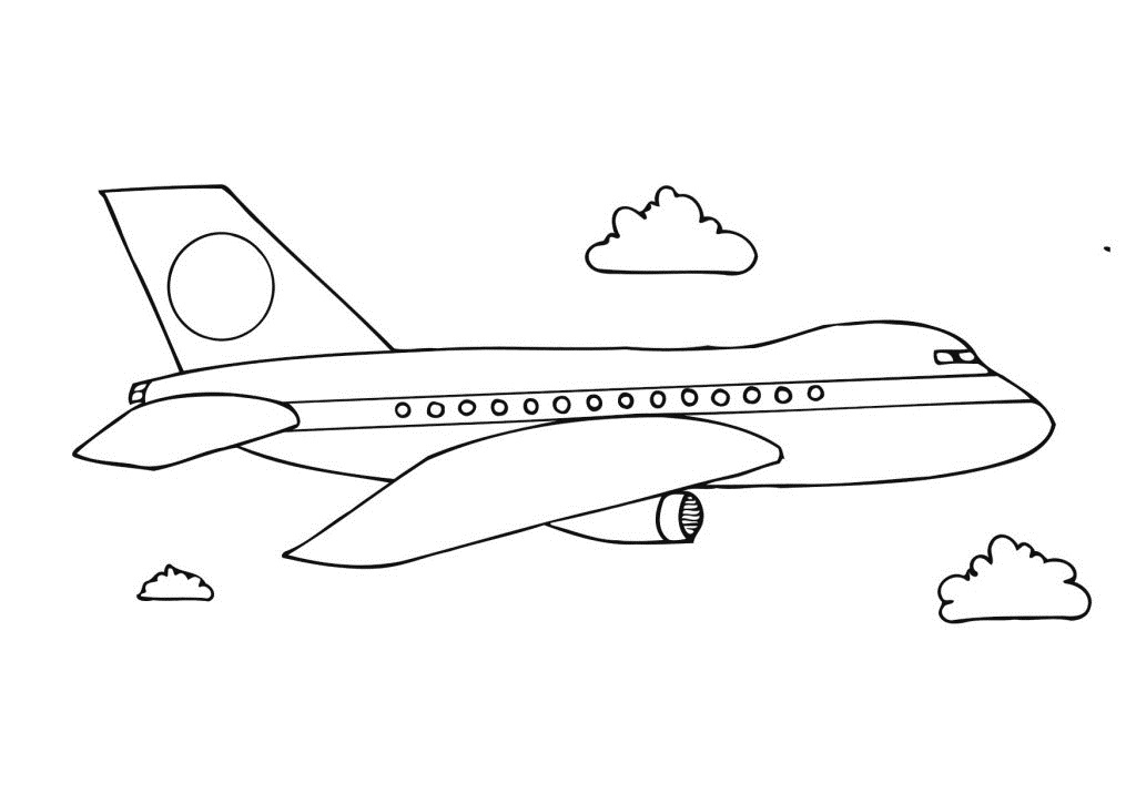 Página para colorir: Avião (Transporte) #134854 - Páginas para Colorir Imprimíveis Gratuitamente