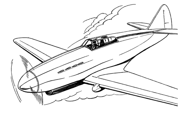 Página para colorir: Avião (Transporte) #134857 - Páginas para Colorir Imprimíveis Gratuitamente