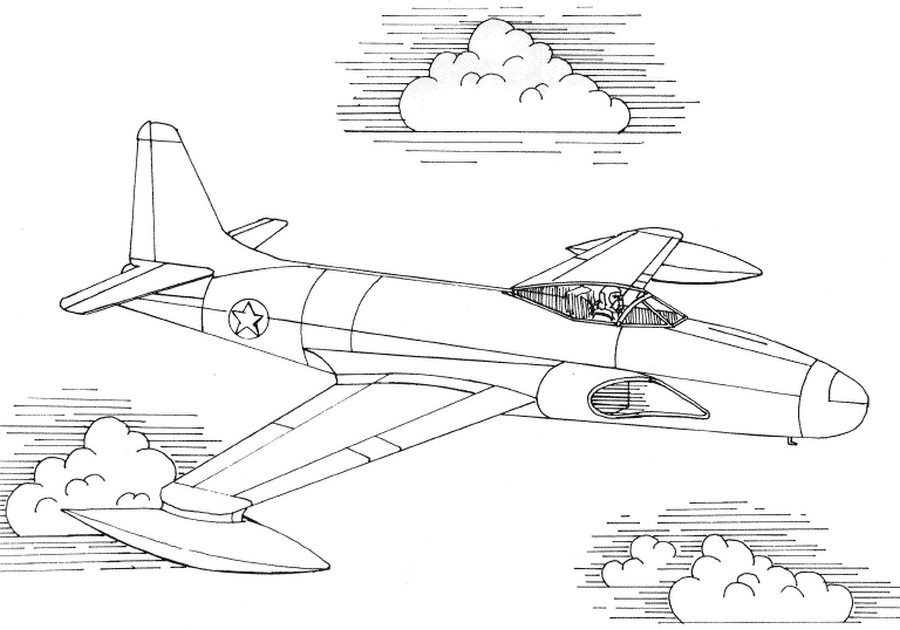 Página para colorir: Avião (Transporte) #134869 - Páginas para Colorir Imprimíveis Gratuitamente