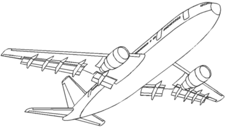 Página para colorir: Avião (Transporte) #134872 - Páginas para Colorir Imprimíveis Gratuitamente