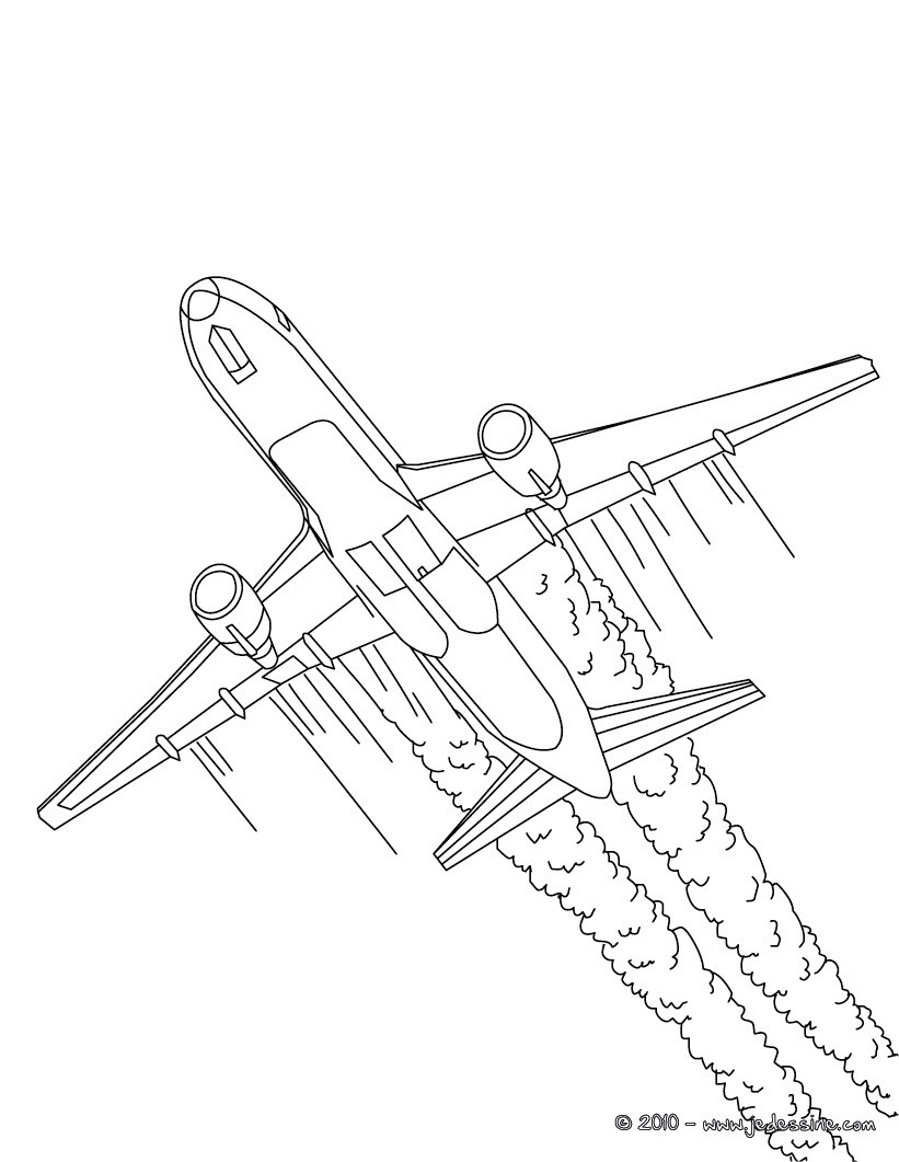 Página para colorir: Avião (Transporte) #134877 - Páginas para Colorir Imprimíveis Gratuitamente