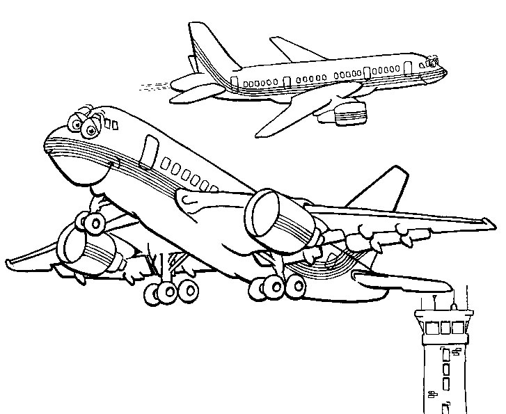 Página para colorir: Avião (Transporte) #134888 - Páginas para Colorir Imprimíveis Gratuitamente