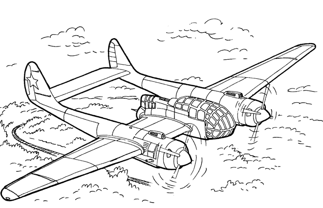 Página para colorir: Avião (Transporte) #134900 - Páginas para Colorir Imprimíveis Gratuitamente