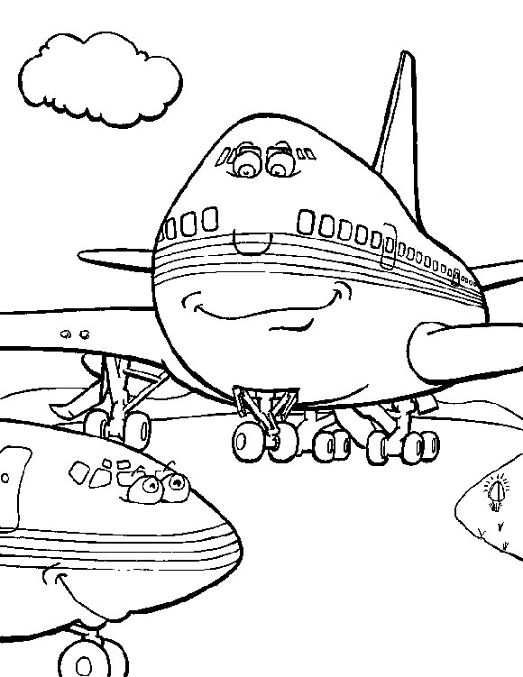 Página para colorir: Avião (Transporte) #134910 - Páginas para Colorir Imprimíveis Gratuitamente