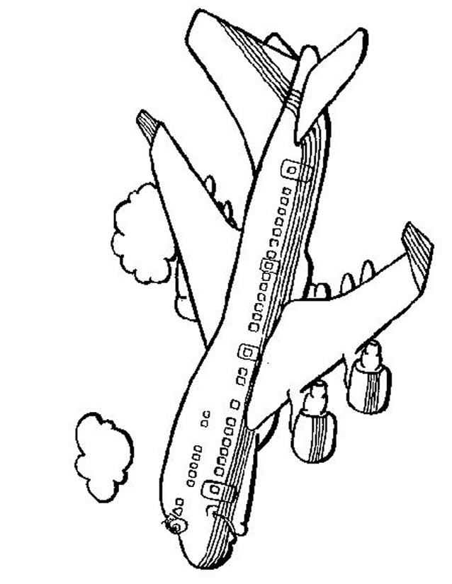 Página para colorir: Avião (Transporte) #134911 - Páginas para Colorir Imprimíveis Gratuitamente