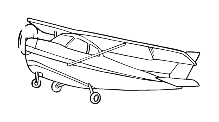 Página para colorir: Avião (Transporte) #134913 - Páginas para Colorir Imprimíveis Gratuitamente