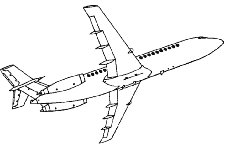 Página para colorir: Avião (Transporte) #134934 - Páginas para Colorir Imprimíveis Gratuitamente