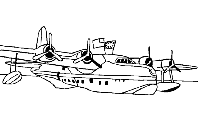 Página para colorir: Avião (Transporte) #134935 - Páginas para Colorir Imprimíveis Gratuitamente