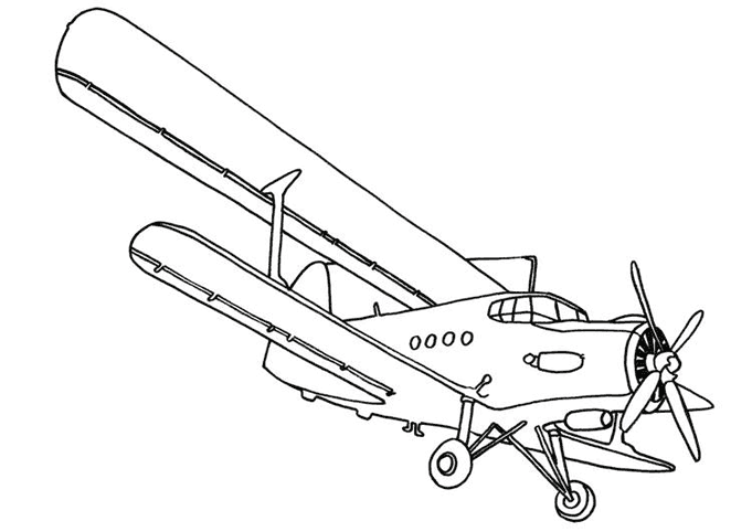 Página para colorir: Avião (Transporte) #134939 - Páginas para Colorir Imprimíveis Gratuitamente