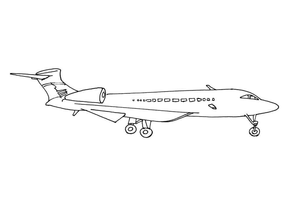 Página para colorir: Avião (Transporte) #134958 - Páginas para Colorir Imprimíveis Gratuitamente