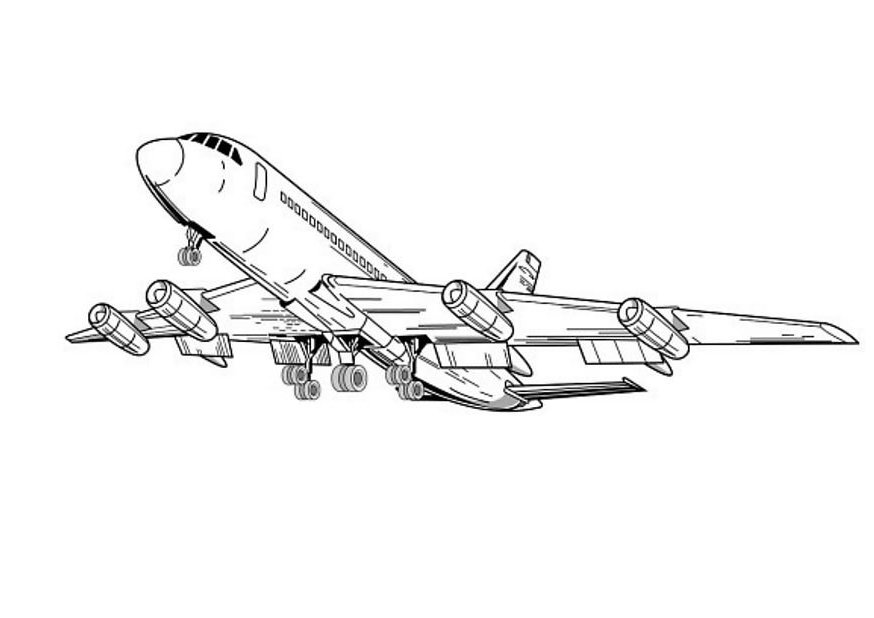 Página para colorir: Avião (Transporte) #134969 - Páginas para Colorir Imprimíveis Gratuitamente