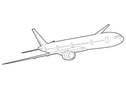 Página para colorir: Avião (Transporte) #135009 - Páginas para Colorir Imprimíveis Gratuitamente