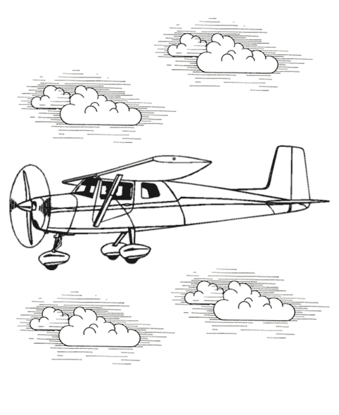 Página para colorir: Avião (Transporte) #135010 - Páginas para Colorir Imprimíveis Gratuitamente