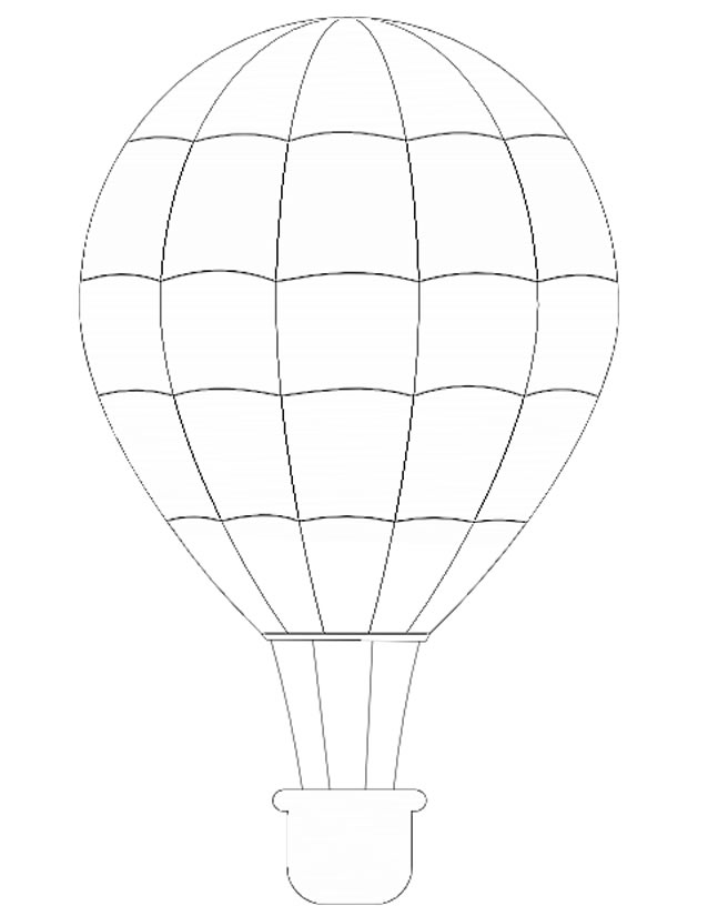 Página para colorir: balão de ar quente (Transporte) #134586 - Páginas para Colorir Imprimíveis Gratuitamente