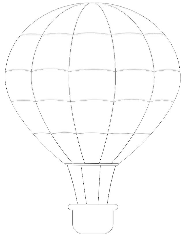 Página para colorir: balão de ar quente (Transporte) #134593 - Páginas para Colorir Imprimíveis Gratuitamente