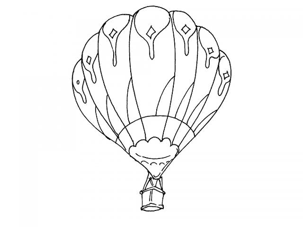 Página para colorir: balão de ar quente (Transporte) #134608 - Páginas para Colorir Imprimíveis Gratuitamente